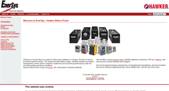 Desktop Screenshot of enersys-hawker.com