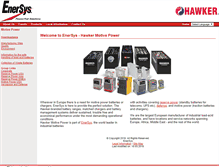 Tablet Screenshot of enersys-hawker.com